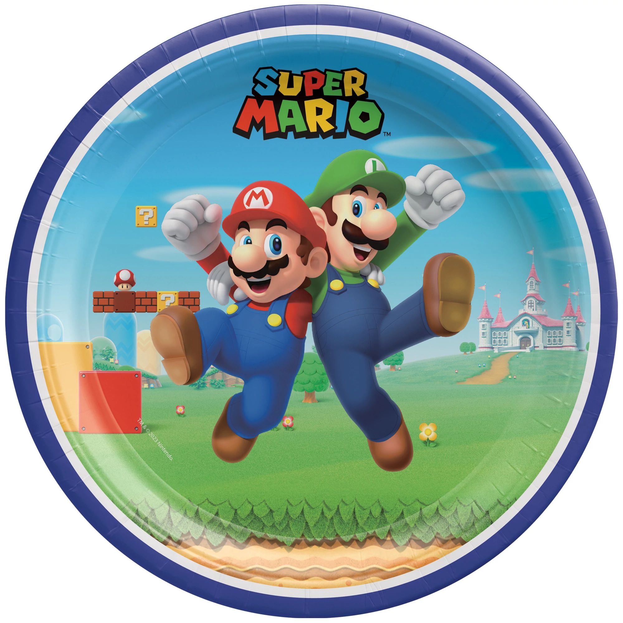 Mario 9" Plates 8CT