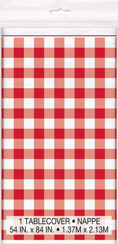 Red Gingham Tablecover