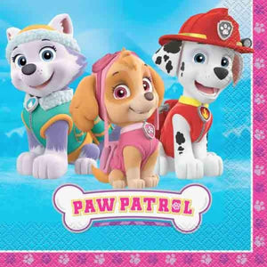 Paw Patrol Girls Luncheon Napkins 16CT