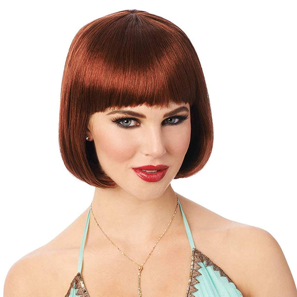 Wigs Bob Costume Culture Natural Red