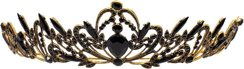 Tiara Gold w/ Black Stones