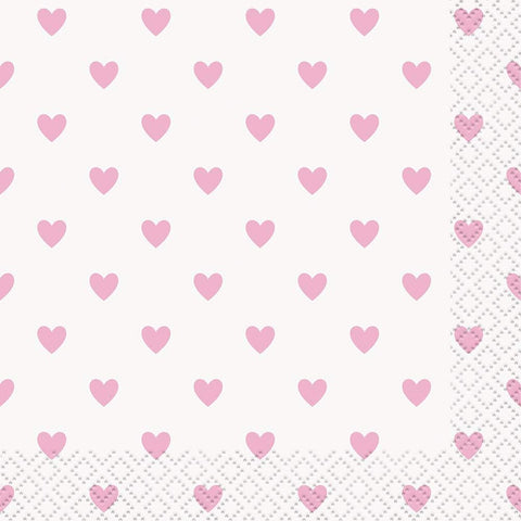 Ln Pink heart Baby Shower