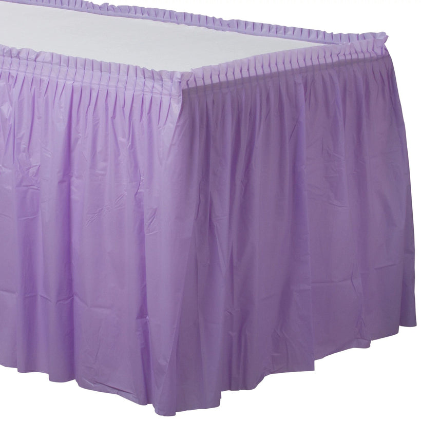 Solid Color Table Skirts