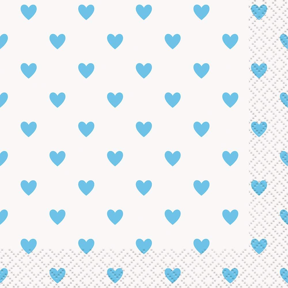 Ln Baby Shower Hearts Blue