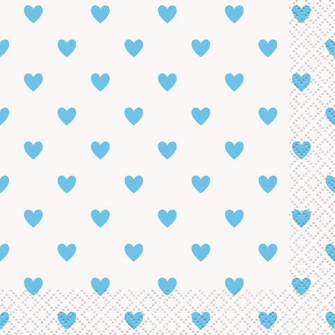 Ln Baby Shower Hearts Blue