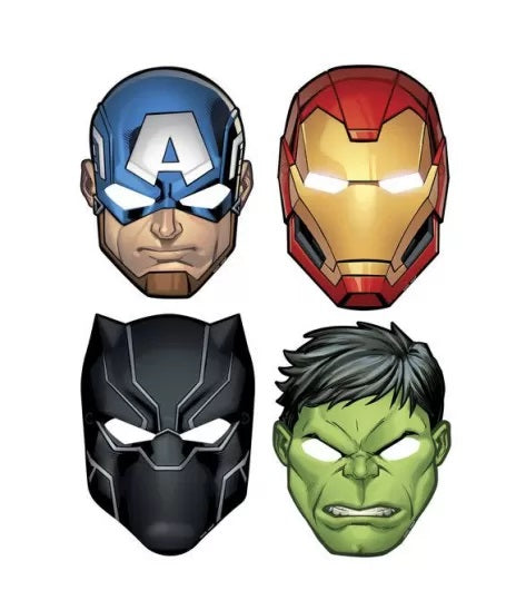 Avengers Paper Masks 8CT