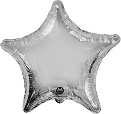 Silver 18" Mylar Star Balloon