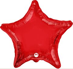 18" Mylar Star Balloon Red