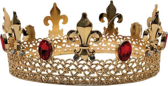 Crown Gold Regal w/ Red Stones