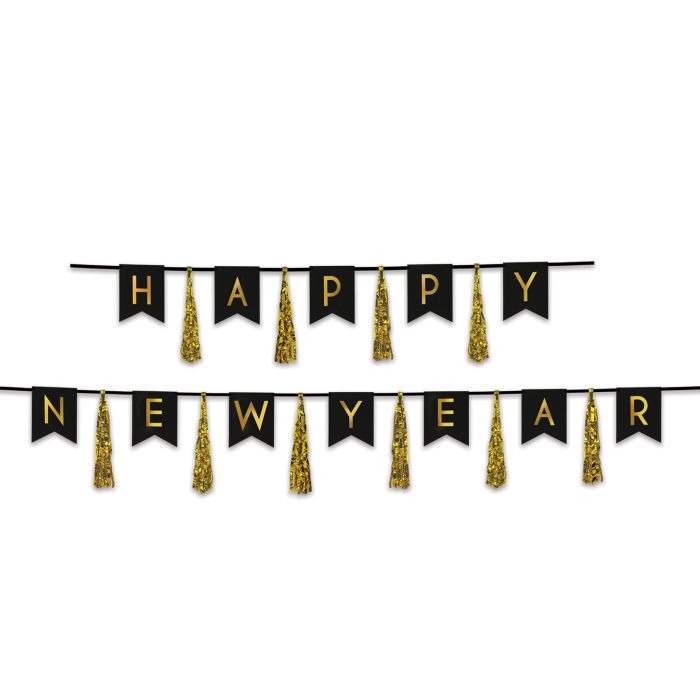 Happy New Year Tassel Streamer