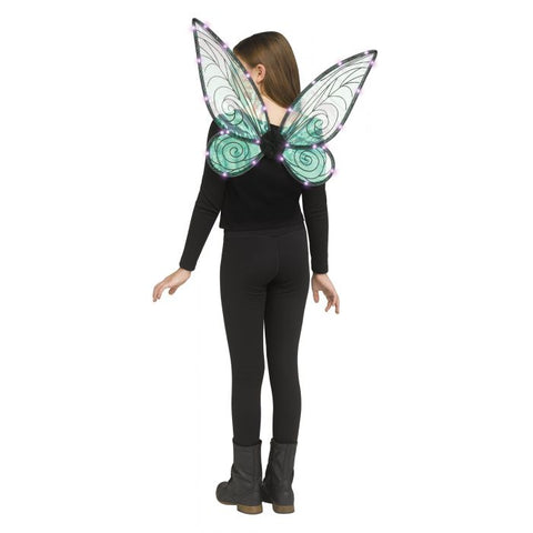 Light Up Fairy Wings Green&Black