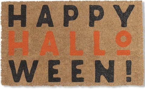DOORMAT HALLOWEEN HPPY