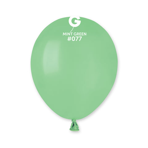 100 Count 5IN Mint Balloons