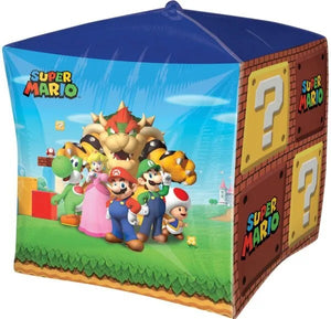 Mario Mylar Cubez Balloon 15"