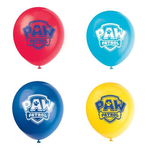 Paw Patrol Latex Balloons 12" 8CT