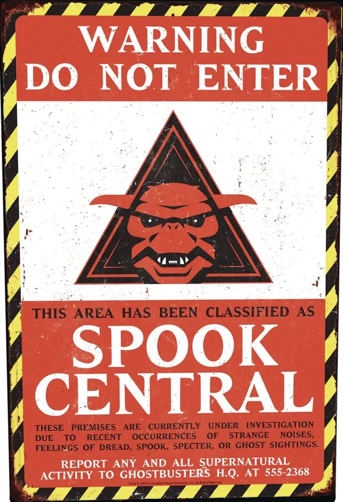 Sign Ghostbusters Spook Central