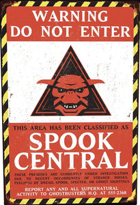 Sign Ghostbusters Spook Central