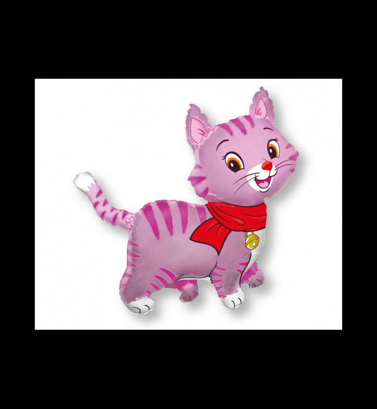 Balloon Mylar Pink Cat