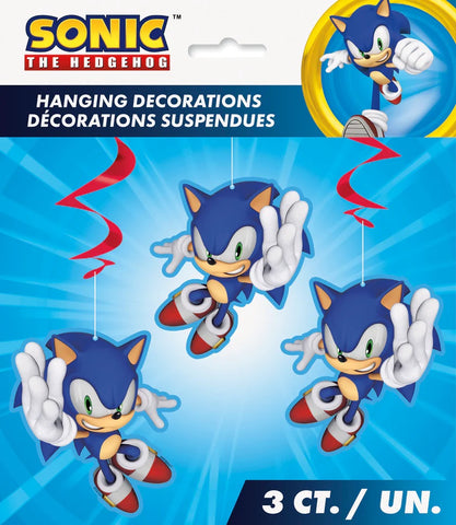 Hanging Swirls Sonic the Hedghog 3CT