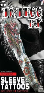 Tinsley Transfers Red Dragon Tattoo Sleeve