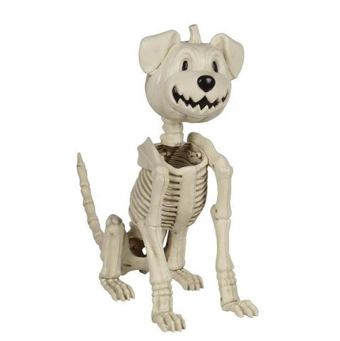 Pumpkin Head Skeleton Dog