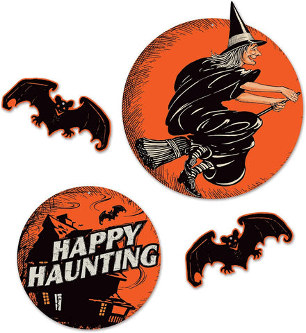 Vintage Happy Haunting Cutouts