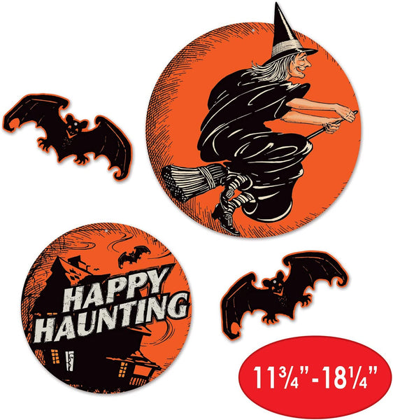 Vintage Happy Haunting Cutouts
