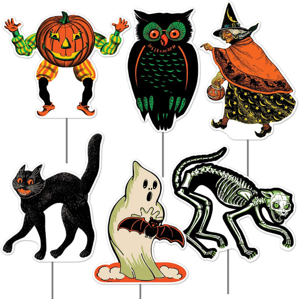 Vintage Halloween Yard Signs