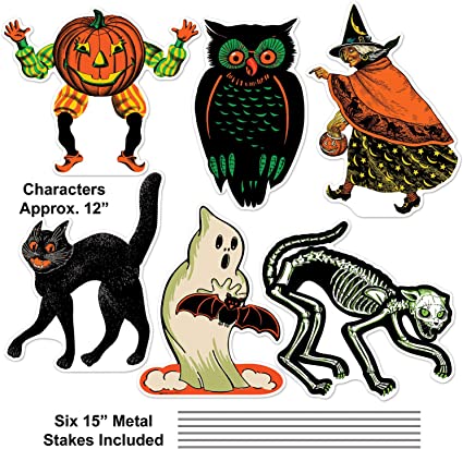 Vintage Halloween Yard Signs