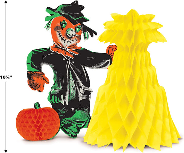 Vintage Halloween Scarecrow Centerpiece