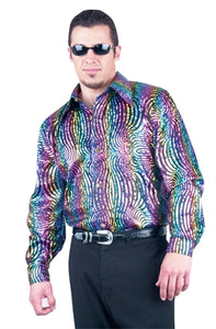 Disco Shirt Multi Rainbow 1X