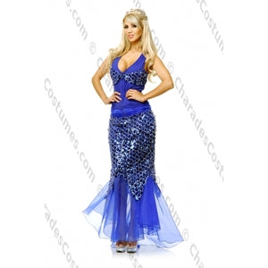 Mermaid Dress Blue Large