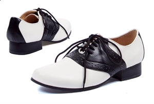 Shoes Saddle BLK/WHT Women 10