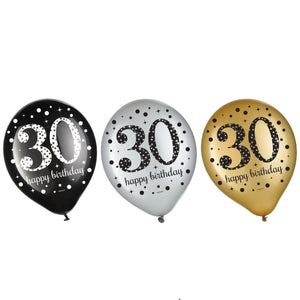 Sparkling Celebration 30 Latex Balloons