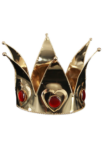 Mini Queen of Hearts Crown Gold 5.75in