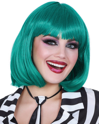 Wig Bob Mid Length Teal