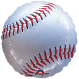Mylar Baseball Balloon 18"