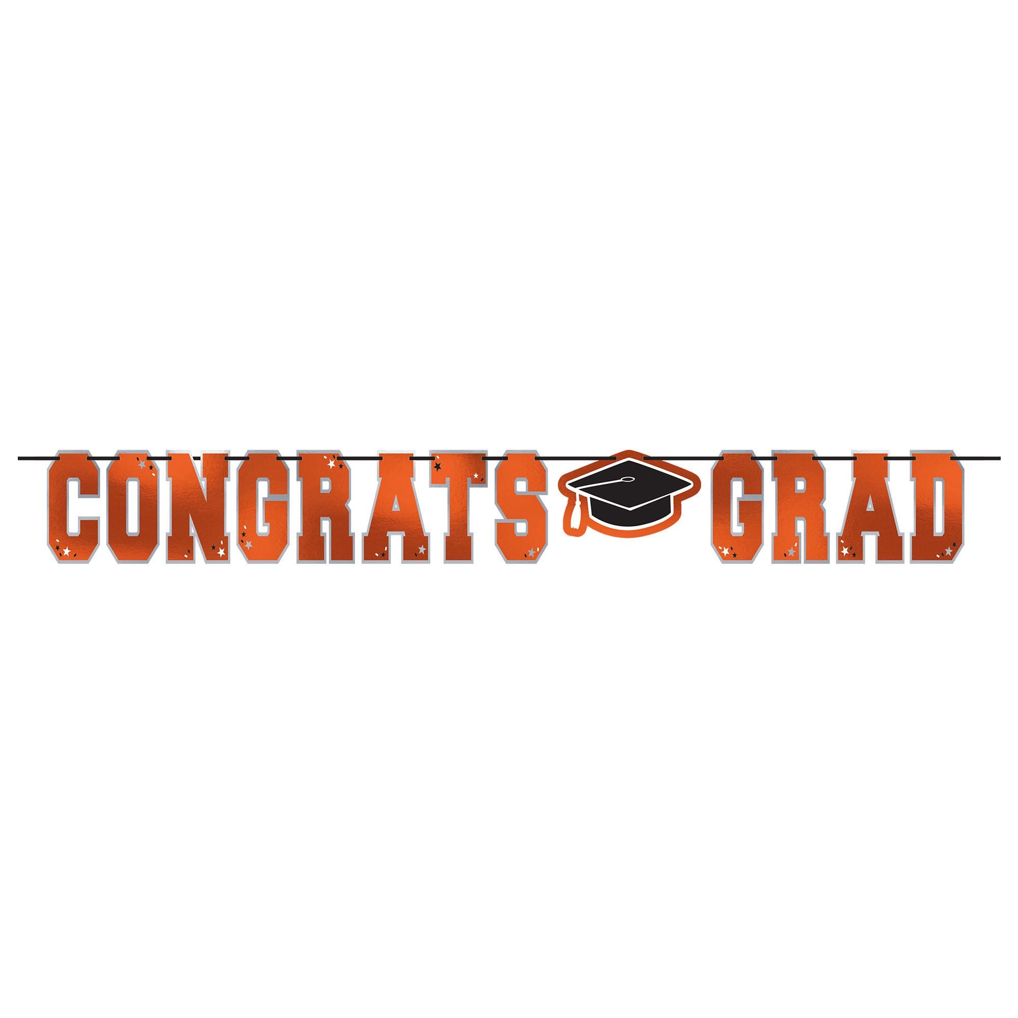 BAN GRAD CONGRATS Orange