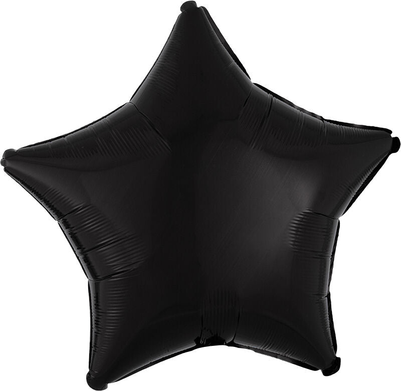 Balloon Mylar Star Black