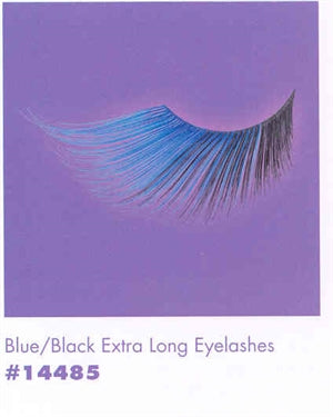 Eyelashes BLUE/BLACK EXTRA LONG