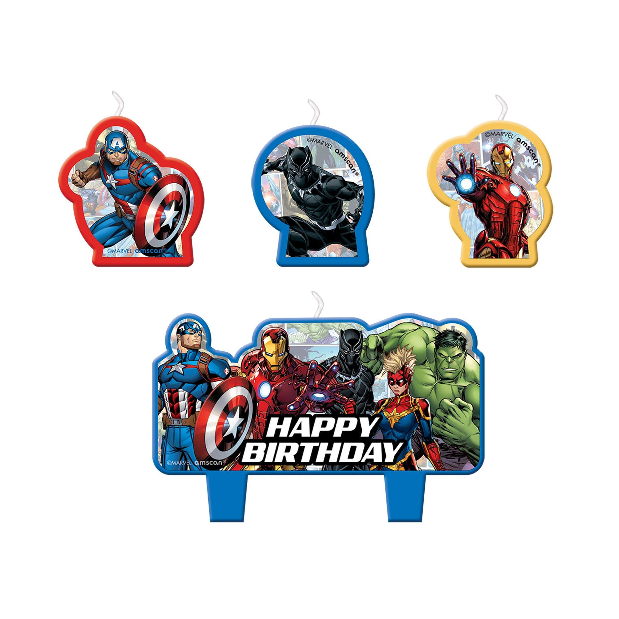 Marvel Avengers Powers Unite? Birthday Candle Set