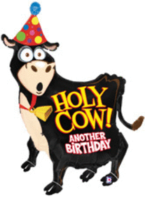 Balloon Mylar Holy Cow 42IN