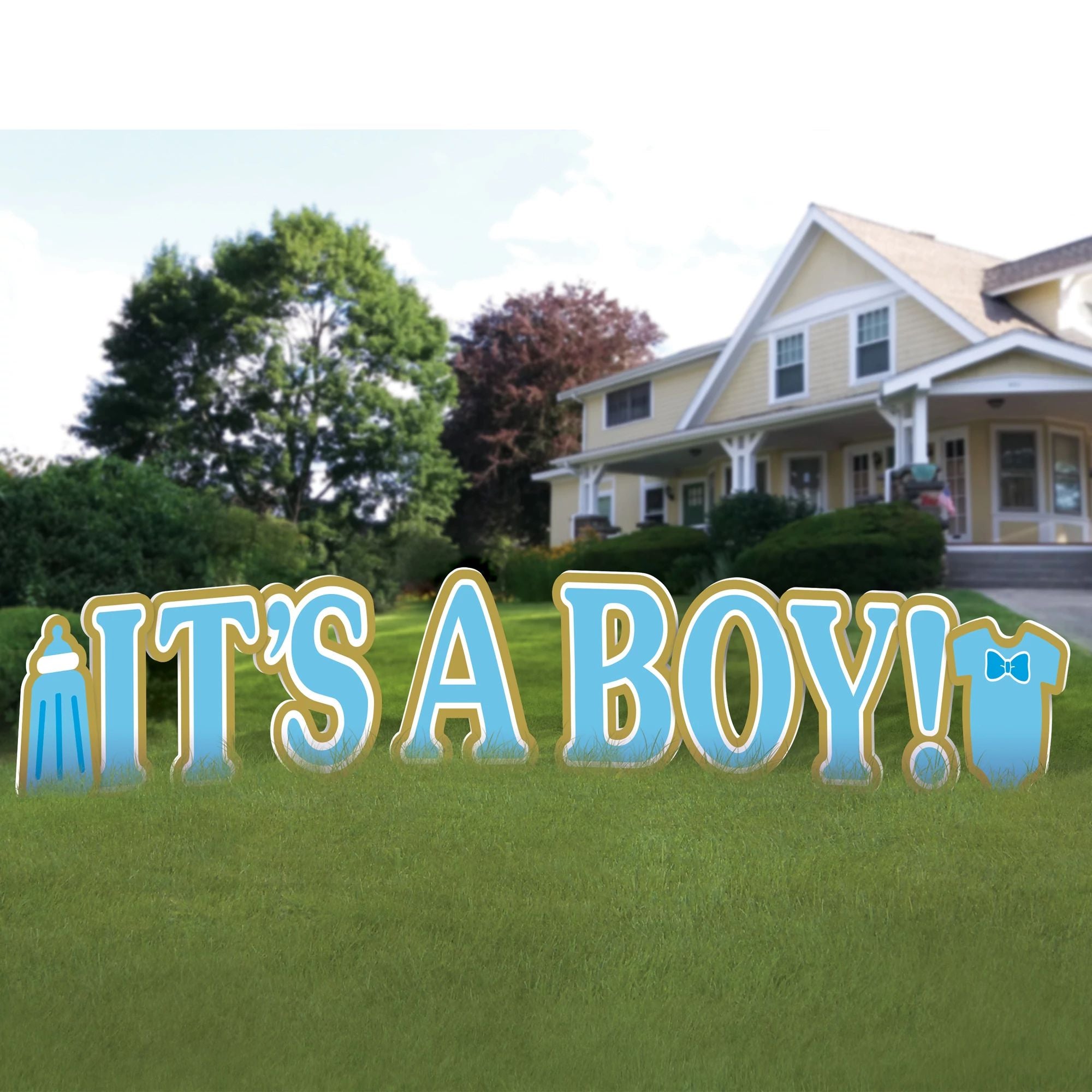 It's A Boy Giant Yard Sign