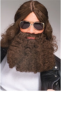 Beard Curly Brown