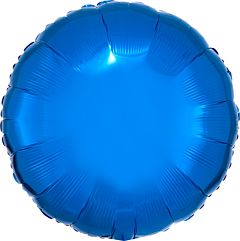 17" Metallic Blue Round Mylar Balloon