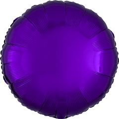 17" Metallic Purple Round Mylar Balloon