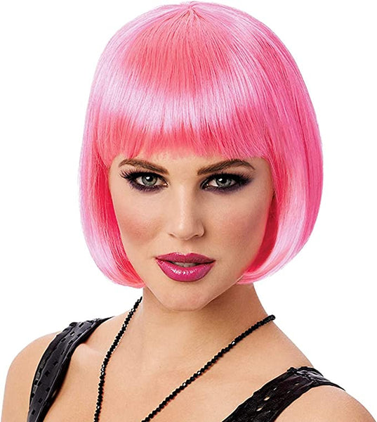 Hot Pink Bob Wig