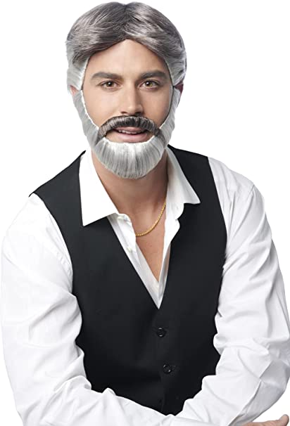 Wig Gambler and Beard