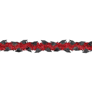 Grad Tinsel Garland Red 9FT