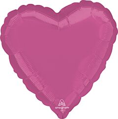 Bubblegum Pink 18" Mylar Heart Balloon